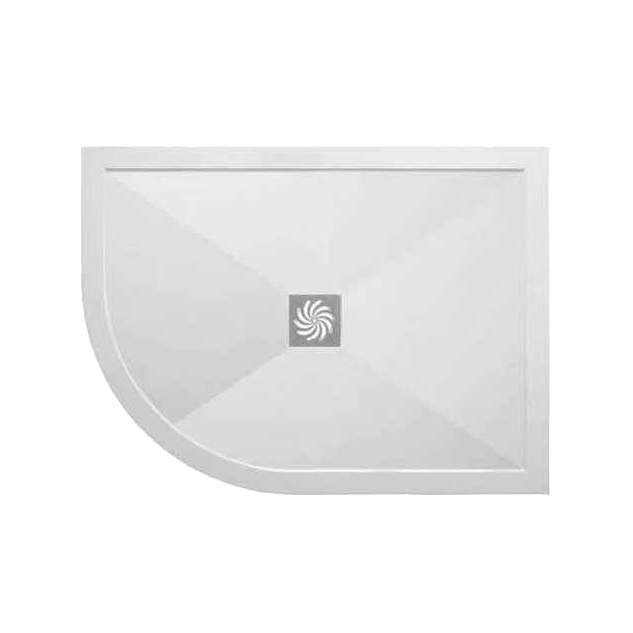 Ultra-Slim 1200 x 900mm Offset Quadrant Shower Tray - Left Hand