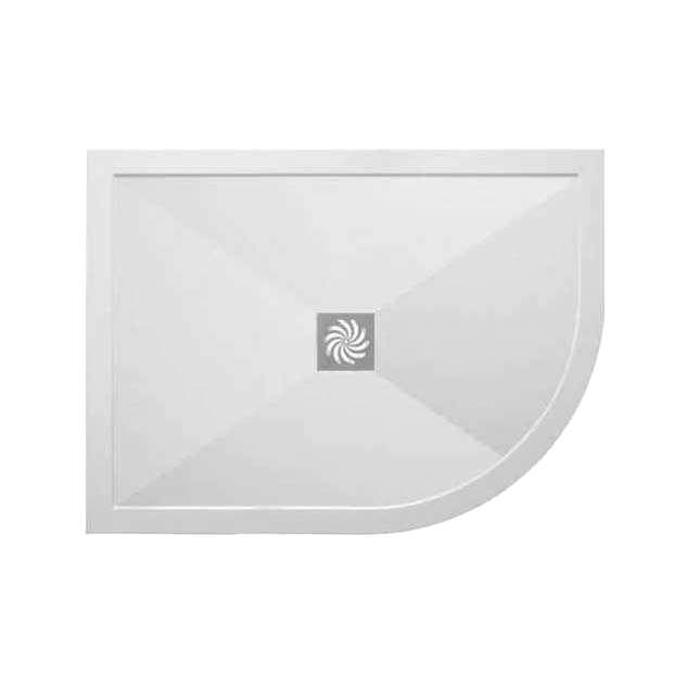 Ultra-Slim 1200 x 900mm Offset Quadrant Shower Tray - Right Hand