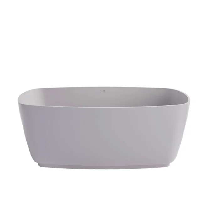 Projekt Divita Silk Matt Cian Solid Surface Freestanding Bath, 1495 x 720 By BC Designs 