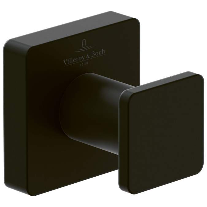 Villeroy & Boch Elements Striking Robe Hook Matt Black