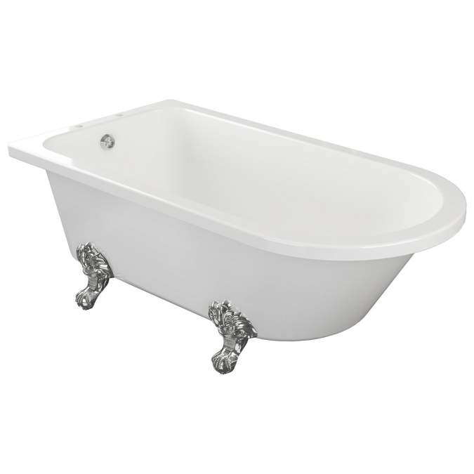 Elizabeth 1700mm Traditional Freestanding Bath with Chrome Feet