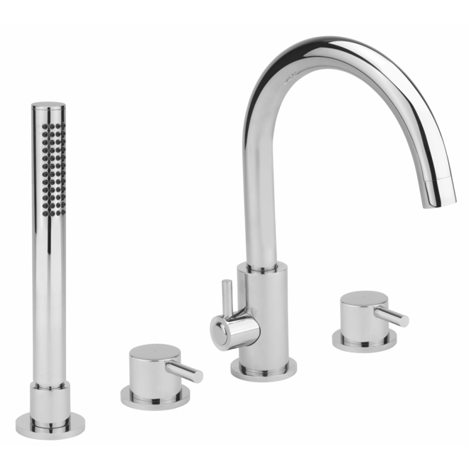 Sagittarius Ergo 4 Hole Bath Shower Mixer Tap