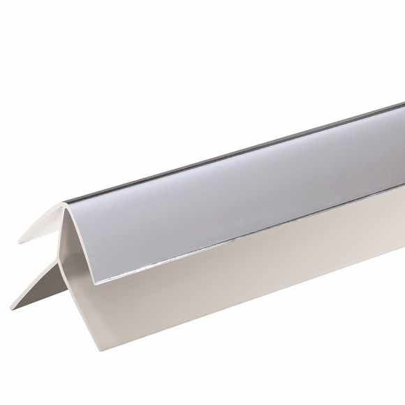 Splashpanel Silver/Grey External Corner 