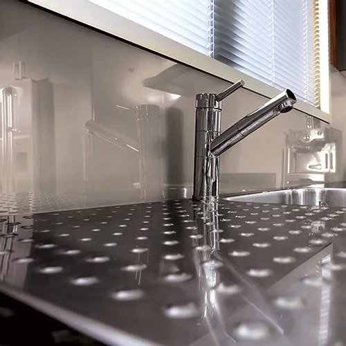 Lustrolite Mocha Kitchen Acrylic Panel / Splash Backs