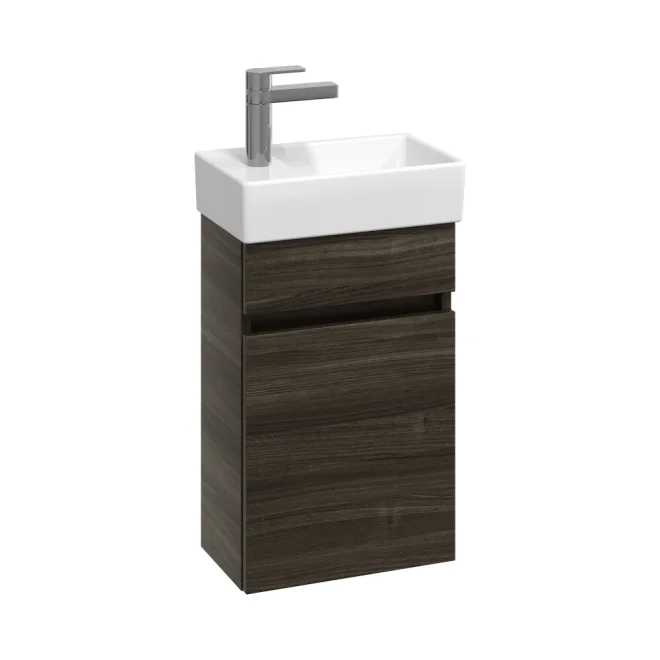 Abacus S1 Concepts Wall Hung Cloakroom Vanity Unit Pack 360mm Right Hand - Lava