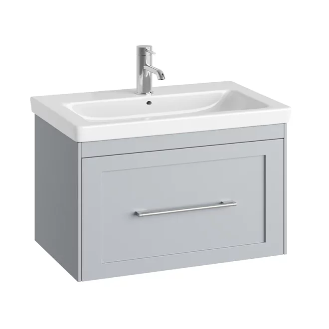 Abacus Concepts Shaker Wall Hung Vanity Unit 800mm - Stone Grey