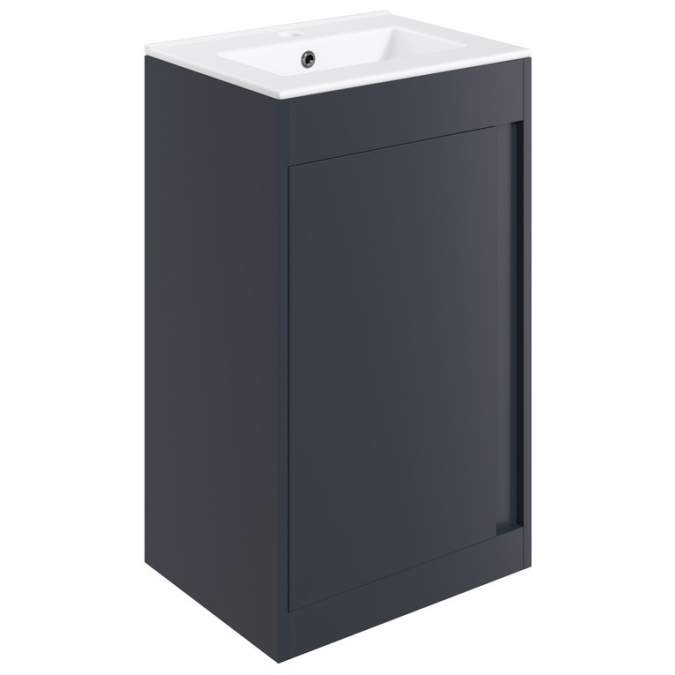 Forest 510mm Floor Standing Vanity Unit Inc. Basin - Matt Indigo Blue