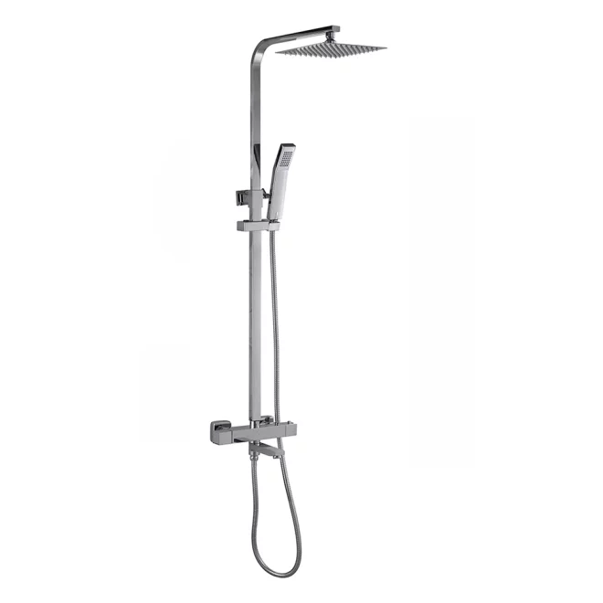 Gio Bliss Square Dual Head Shower and Bath Filler