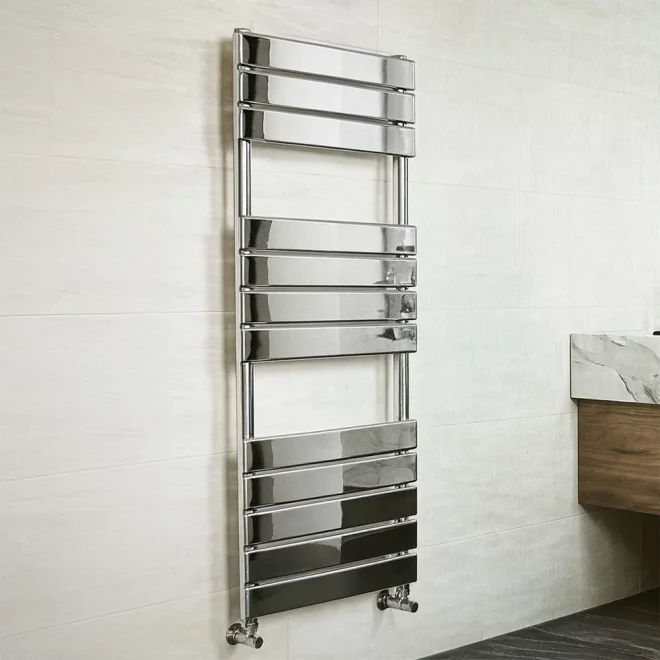 Gio Nova Chrome Bathroom Towel Radiator 800 x 500mm