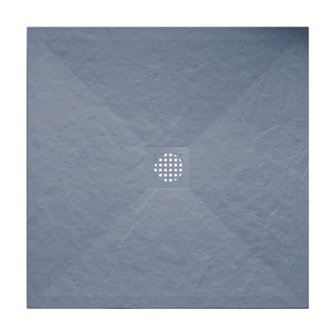 Gio Slate 800 x 800mm Cuttable Slate Shower Tray Grey Slate 