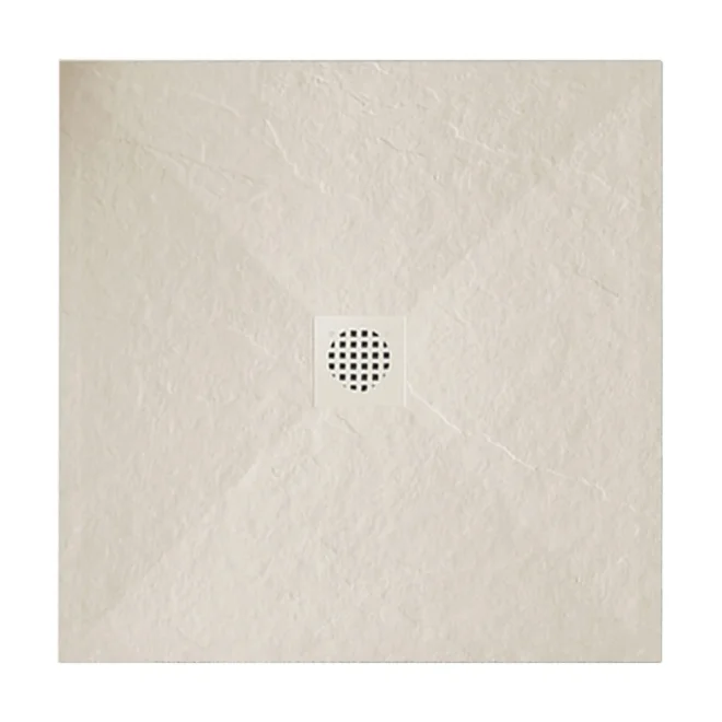 Gio Slate 800 x 800mm Cuttable Slate Shower Tray Sandstorm