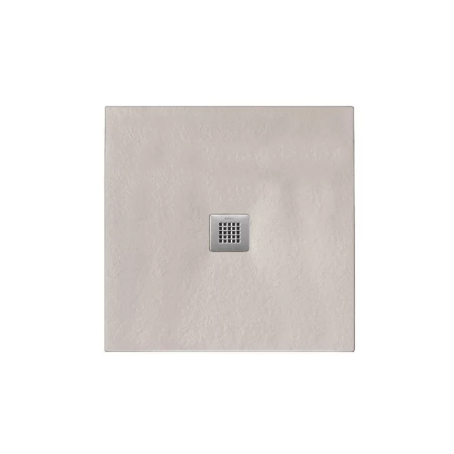 Giorgio2 Cut-To-Size Soft Taupe Slate Effect Square Shower Tray - 900 x 900mm