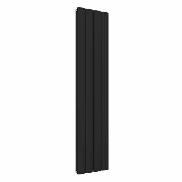 Eastbrook Guardia 1800 x 470 Matt Black Vertical Radiator