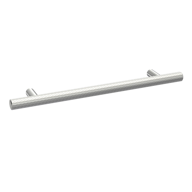 Nuie Knurled Satin Chrome 220mm Handle