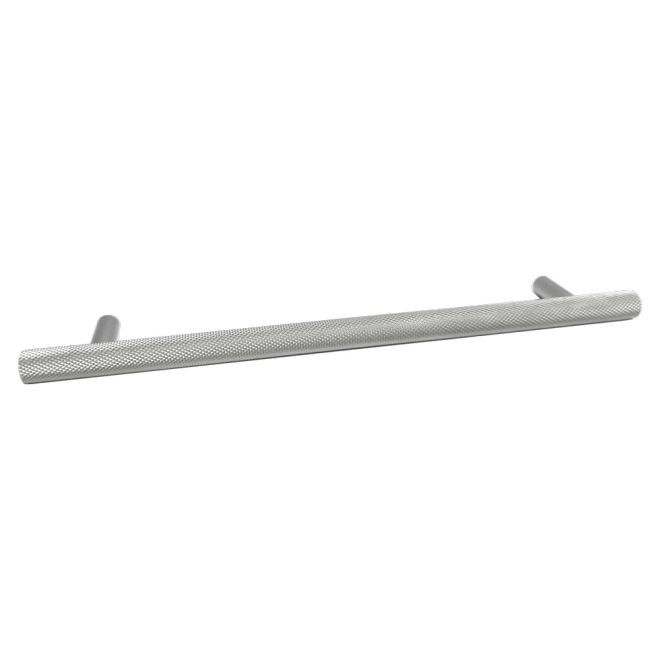 Nuie Knurled Satin Chrome 252mm Handle 192mm Centres