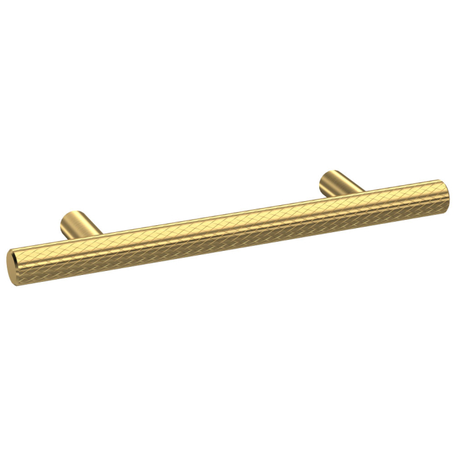 Nuie Knurled Brushed Brass 155mm Handle