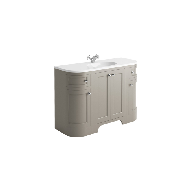 Harrogate Brunswick 1200 Dovetail Grey Vanity Unit