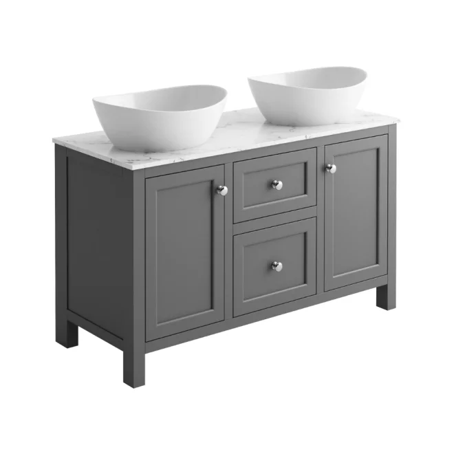 Harrogate Montpelier 1200 Traditional Spa Grey Vanity Unit