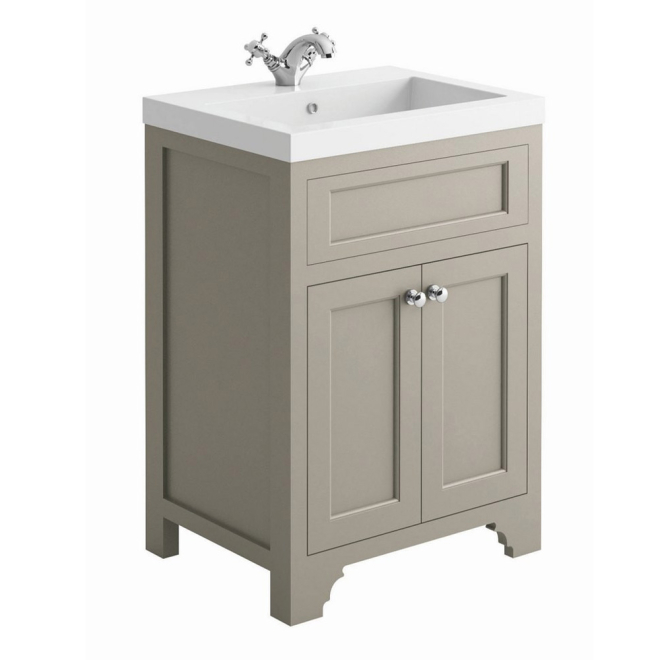 Harrogate Ripley 600 Dovetail Grey Vanity Unit