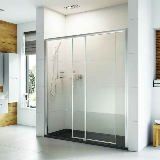 Haven6 1100mm Level Access Sliding Shower Door, Left Hand