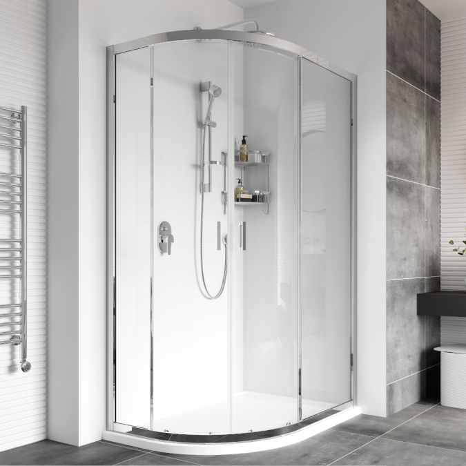 Haven8 800 x 1000mm Quadrant Two Door Shower Enclosure