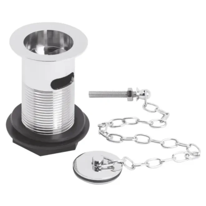 Hudson Reed Chrome Plug and Link Chain Basin Waste
