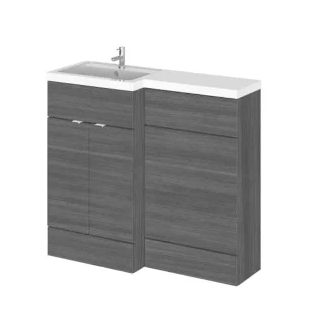 Hudson Reed Fusion Anthracite 1000 LH Combination Unit & Basin