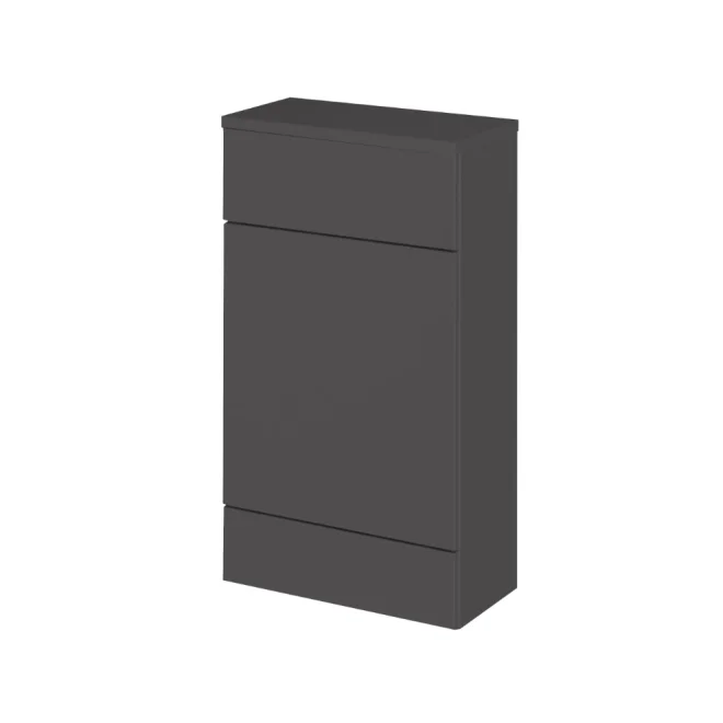 Hudson Reed Fusion Gloss Grey 500mm WC Unit & Matching Top