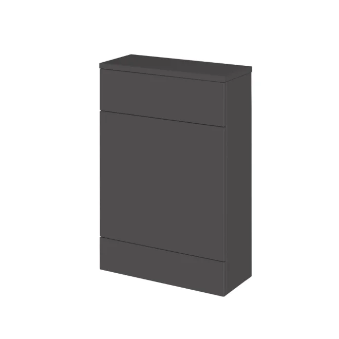 Hudson Reed Fusion Gloss Grey 600mm WC Unit & Matching Top