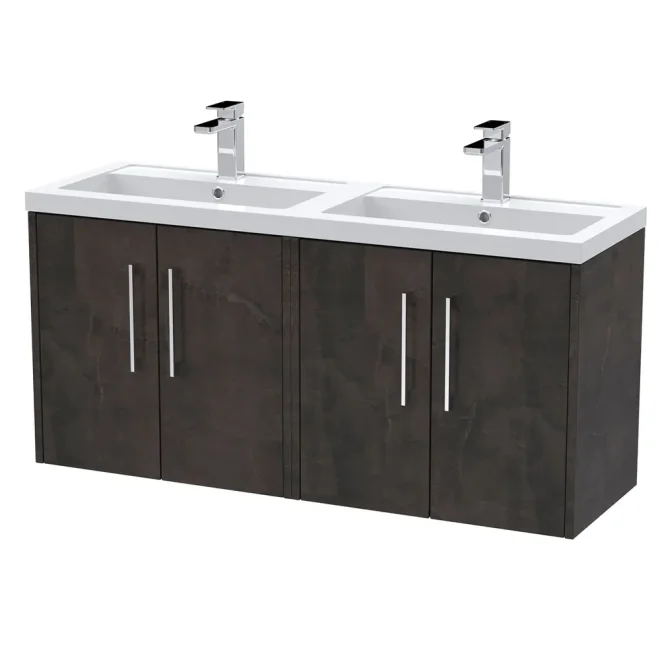 Hudson Reed Juno 1200 Slate Wall Hung Vanity Unit