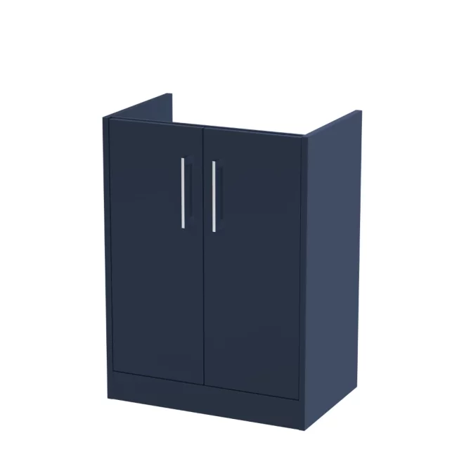 Hudson Reed Juno 600 Blue 2 Door Floor Standing Vanity Unit