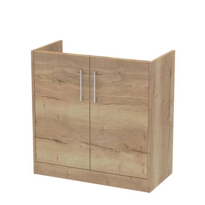 Hudson Reed Juno 800 Oak 2 Door Floor Standing Vanity Unit