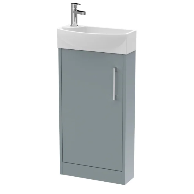 Hudson Reed Juno Coastal Grey Floor Standing Vanity Unit & Basin