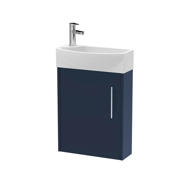 Hudson Reed Juno Midnight Blue Compact Vanity Unit & Basin