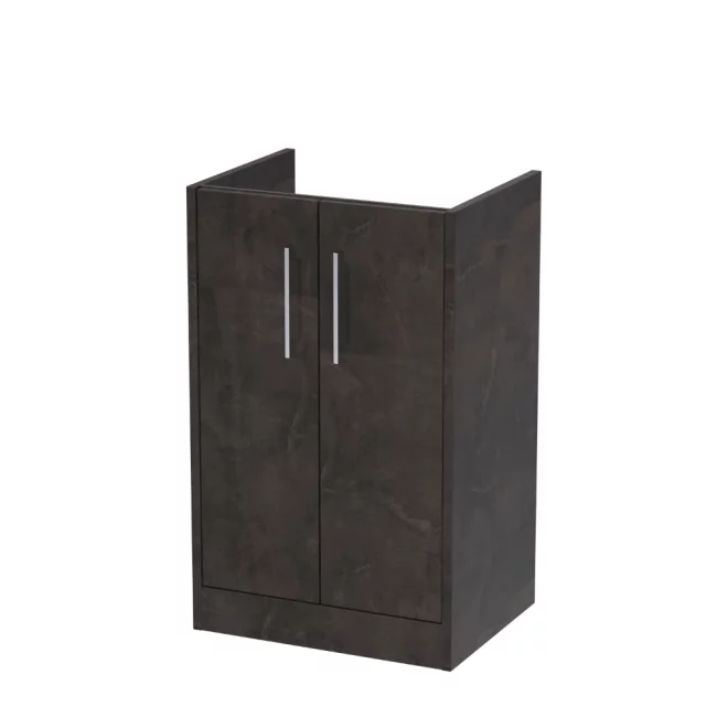 Hudson Reed Juno Slate 2 Door Floor Standing Vanity Unit