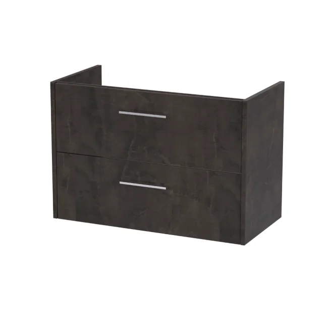 Hudson Reed Juno Slate 800 2 Drawer Wall Hung Vanity Unit