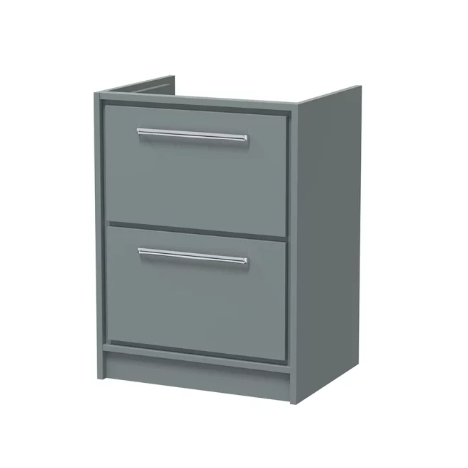 Hudson Reed Lille 600 Coastal Grey Floor Standing Vanity Unit