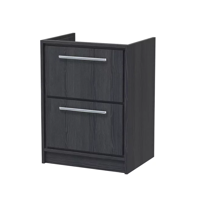 Hudson Reed Lille 600 Graphite Grey Floor Standing Vanity Unit