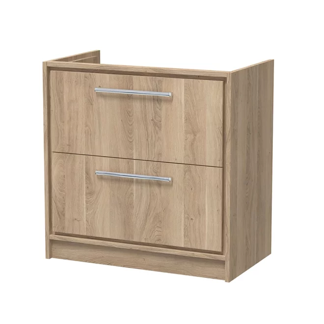 Hudson Reed Lille 800 Bleached Oak Floor Standing Vanity Unit