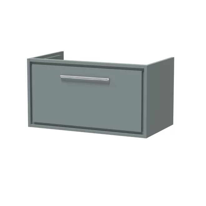 Hudson Reed Lille 800 Pebble Grey Wall Hung Vanity Unit