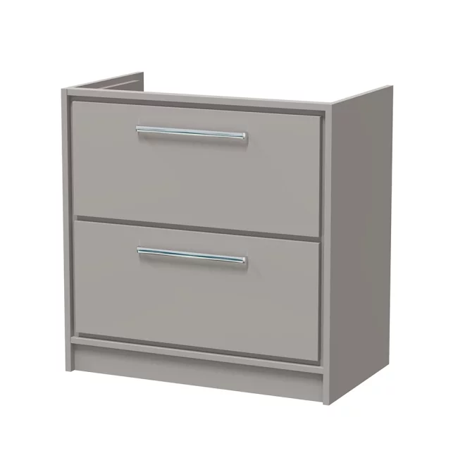 Hudson Reed Lille 800 Pebble Grey Floor Standing Vanity Unit