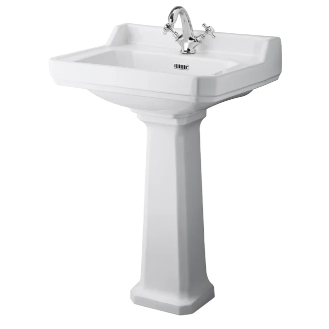 Hudson Reed Richmond Traditional 600 Comfort Height Basin & Pedestal