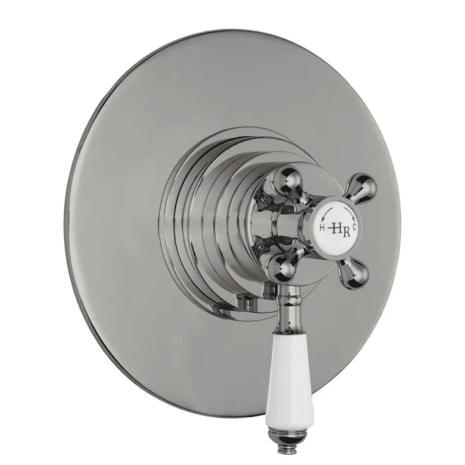 Hudson Reed Topaz Brushed Pewter Concealed Dual Thermostatic Shower Valve