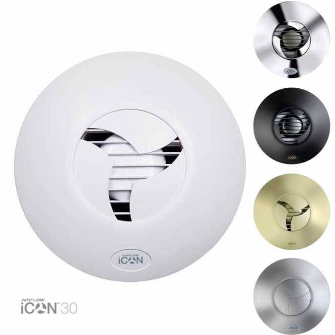 Airflow Icon 30 Bathroom Extractor Fan