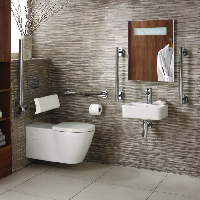 Ideal Standard Concept Freedom 400mm Doc M Bathroom Pack & Wall Hung Toilet