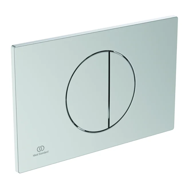 Ideal Standard Oleas M5 Matt Chrome Round Dual Flush Plate