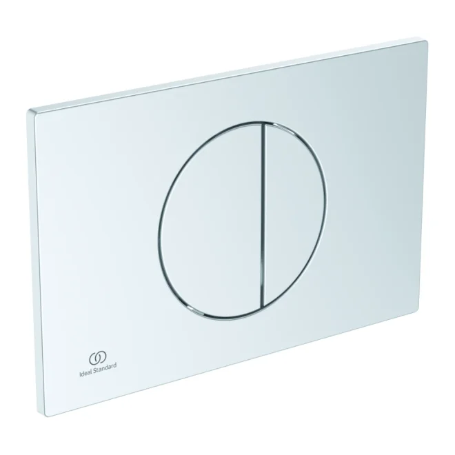 Ideal Standard Oleas M5 Silver Round Dual Flush Plate