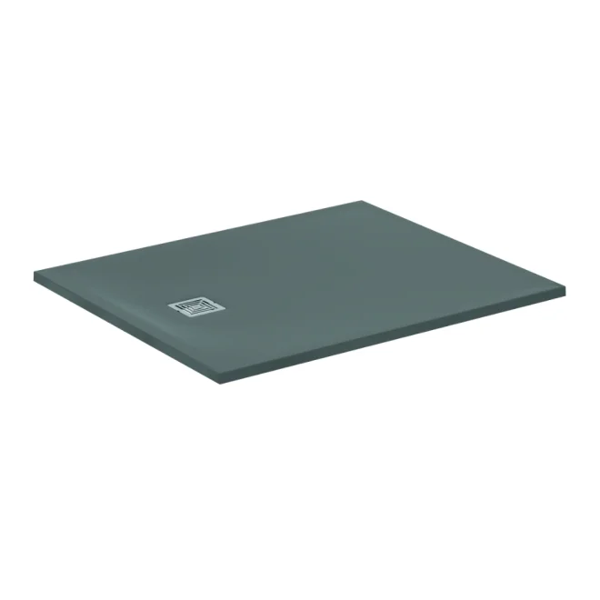 Ideal Standard Ultra Flat S+ 1200 x 1000mm Concrete Grey Rectangle Shower Tray