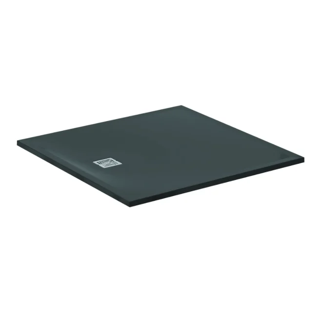 Ideal Standard Ultra Flat S+ Jet Black Square Shower Tray