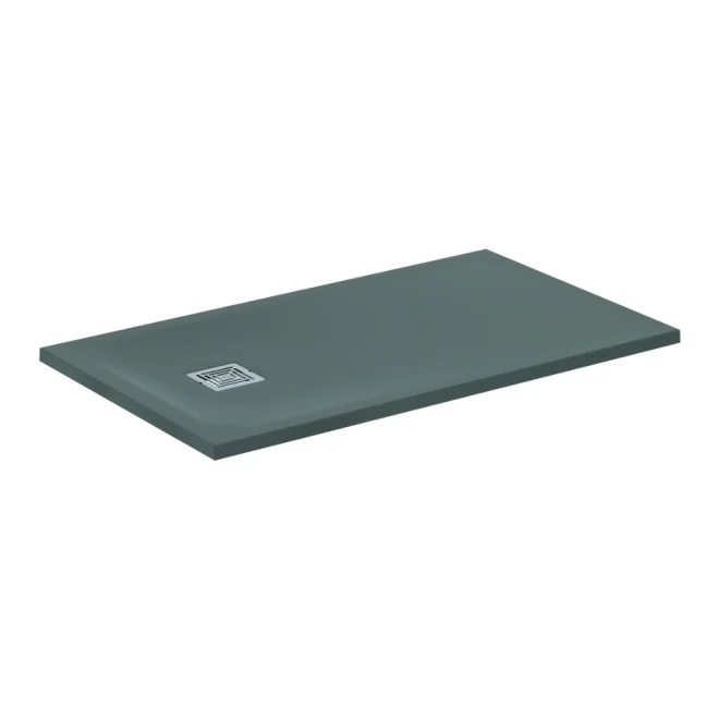 Ideal Standard Ultra Flat S+ 1200 x 700mm Concrete Grey Rectangle Shower Tray